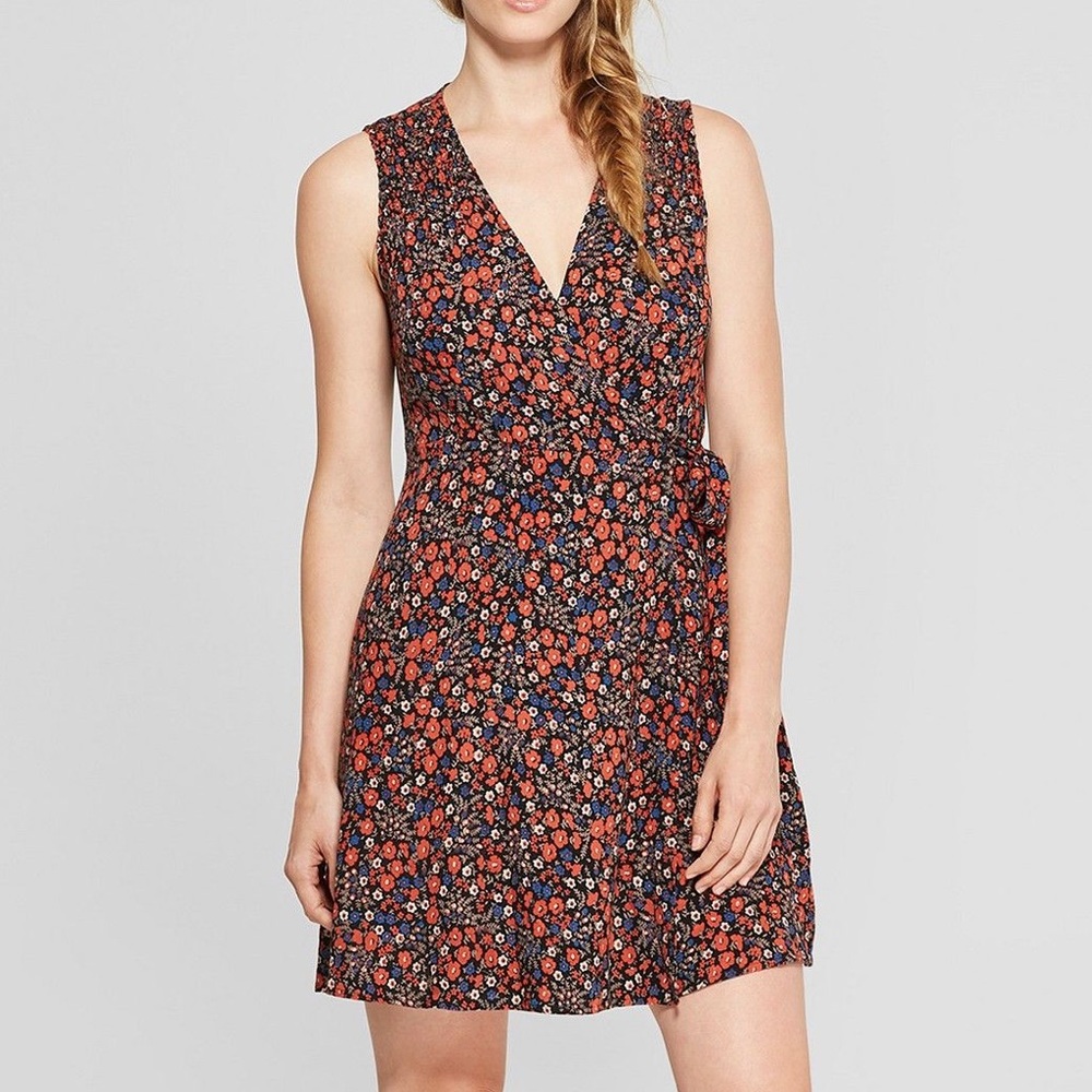 Universal Thread flowy floral wrap dress